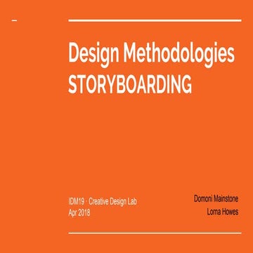 Storyboarding for interaction design