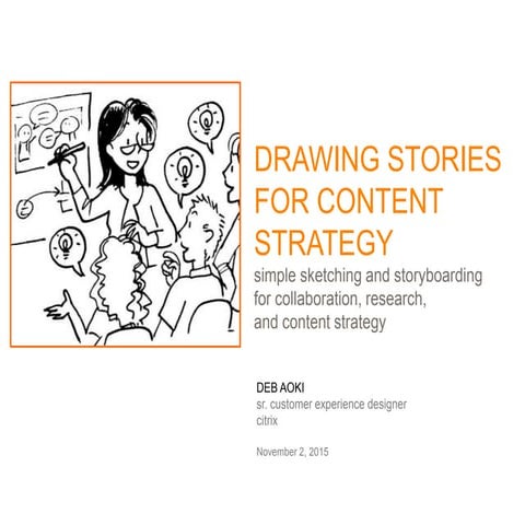 Storyboarding for Content Strategy and UX Design - U of W Continuing Ed. Nov....