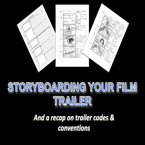 Storyboarding your film trailer
