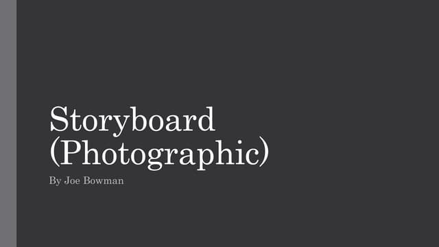 Storyboard (Photographic)