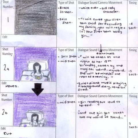 Storyboard presentation