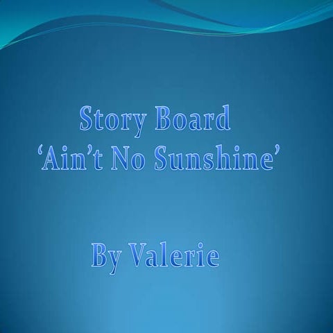 Storyboard presentation