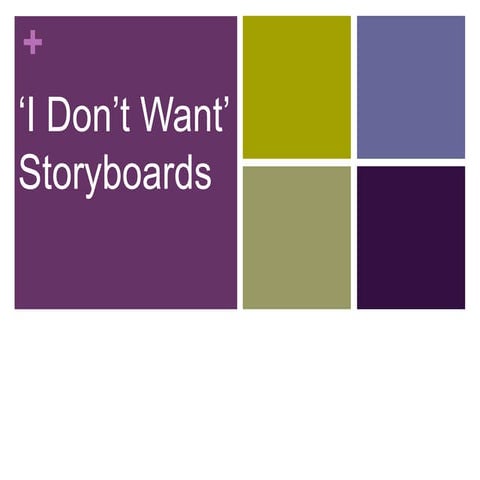 Storyboard presentation