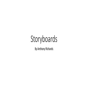 Storyboard presentation