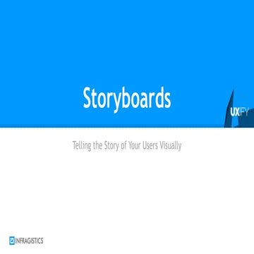 Storyboards - telling the stories of your users visually