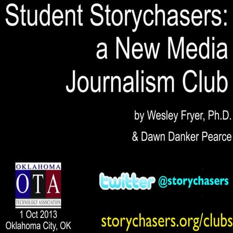 Start a Student Storychasr Club (OTA - EncycloMedia 2013)