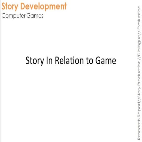 Computer Games - Story Theory - Narrative Delivery Types