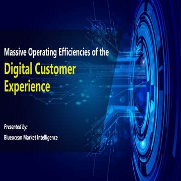 Massive Operating Efficiencies of the Digital Customer Experience