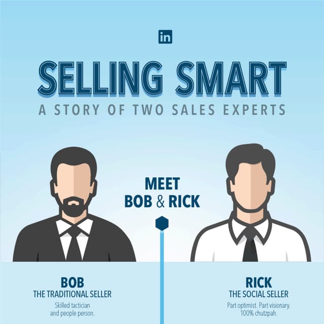 Story of two sales experts linkedin infographic