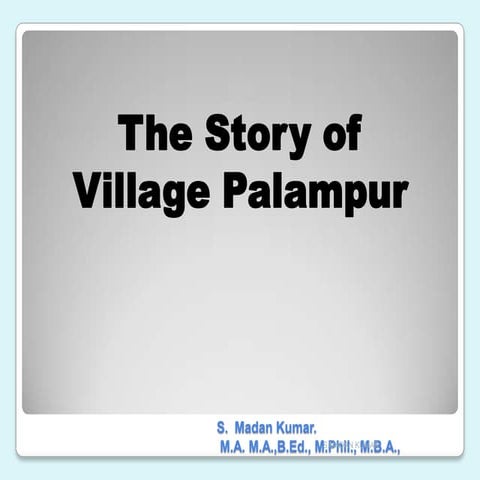 Story of village palampur
