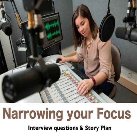 Planning Audio Reports & Identifying a Driving Question