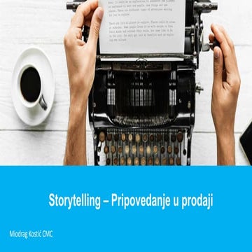 Storytelling Obuka Pripovedanje u Prodaji Trening