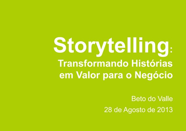 Storytelling - Transformando Histór...