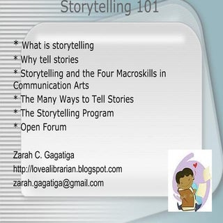 Basic Workshop on Storytelling 
