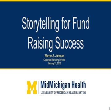 Storytelling for Fund Raising Success