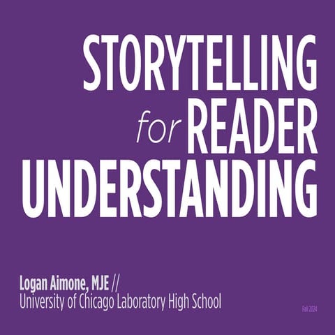 Storytelling for Reader Understanding 2024.3