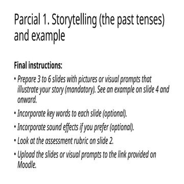 Storytelling Instructions for Students........................................
