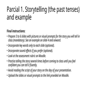 Storytelling instructions...............