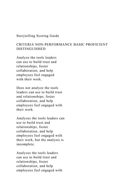 Storytelling Scoring GuideCRITERIA NON-PERFORMANCE BASIC P.docx
