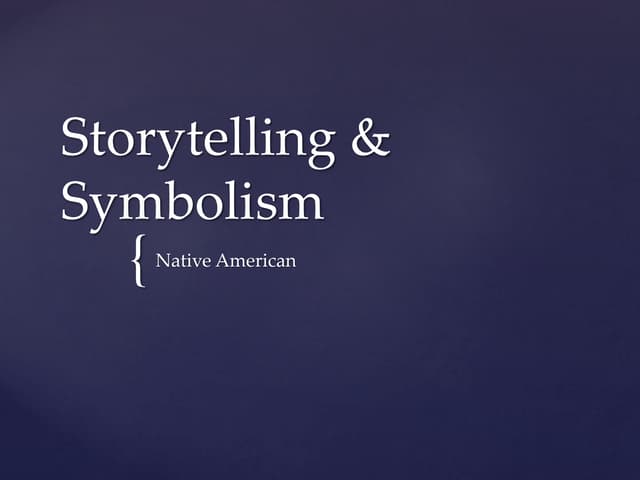 Storytelling Symbolism Pp Ppt Storytelling Symbolism Pp Ppt