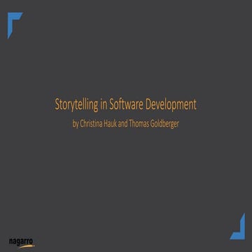 Storytelling in Software Development 