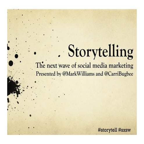 Story telling workshop_sxsw_2013