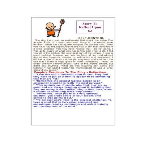 Story To Reflect Upon 63, 64