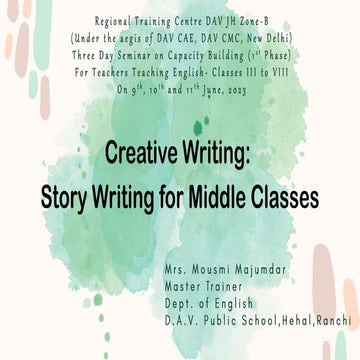 Strategies to Aid Story Writing for Middle Classes .pptx