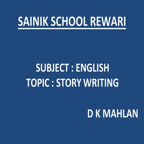 STORY WRITING (1).pdf how to write a story | PDF