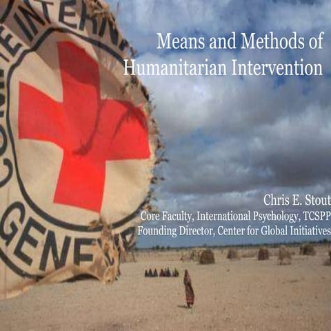 Means and Methods of Humanitarian Intervention