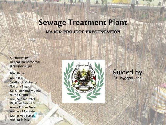 Sewage treatment plant design calculation | PDF