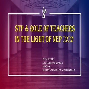 Statement of Teaching Philosophy and NEP 2020