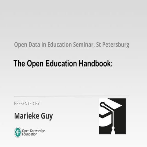 The Open Education Handbook