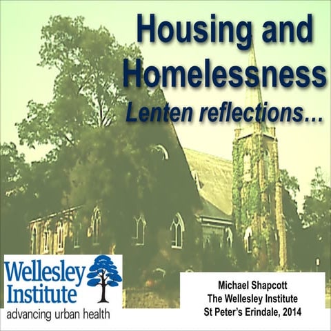 Housing and Homelessness: Lenten Reflections