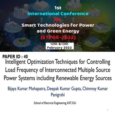 SIntelligent Optimization Techniques for Controlling Load Frequency of Interc...