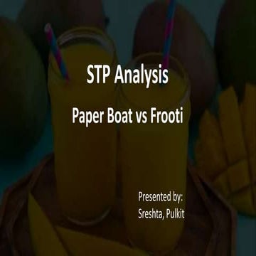 SEGMENTATION TARGETING AND POSITIONING PaperBoat vs Frooti[1].pptx