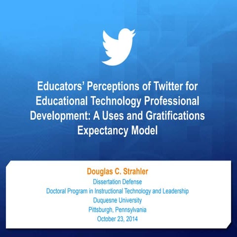 Educators' Perceptions of Twitter for Educational Technology Professional Dev...