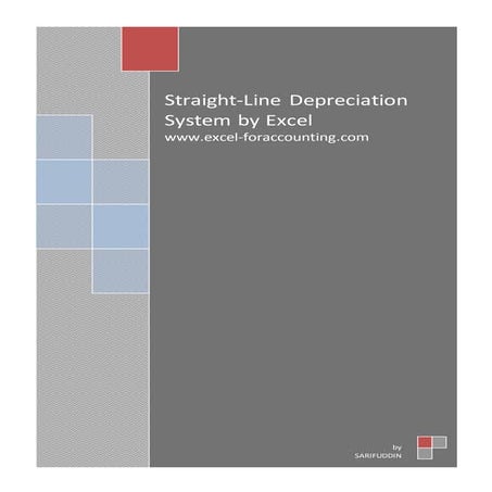 Straight-Line Depreciation System by Excel (MS Word Texs)