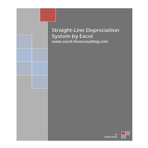 Straight-Line Depreciation System by Excel