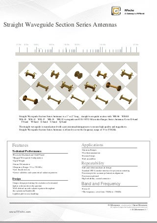 Straight Waveguide Section Series Antennas