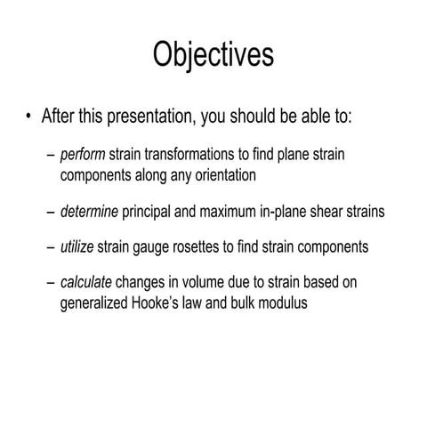 Engineering Strain in Static Design of Members