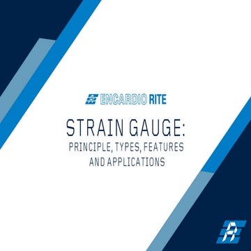 Strain Gauge: Principles, Types, Features and Applications | Encardio-Rite