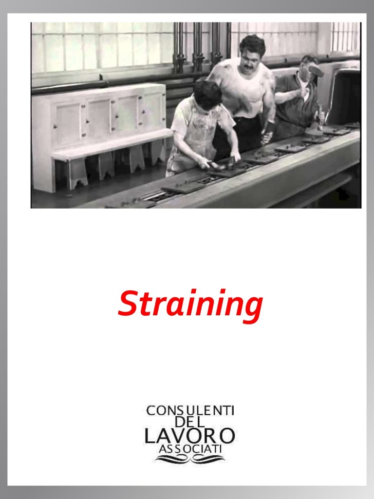 Straining