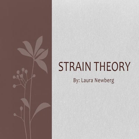 Strain theory