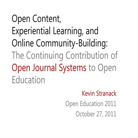 Stranack open ed2011