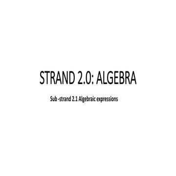 STRAND 2  ALGEBRA.pptx CBC FOR GRADE  8,,