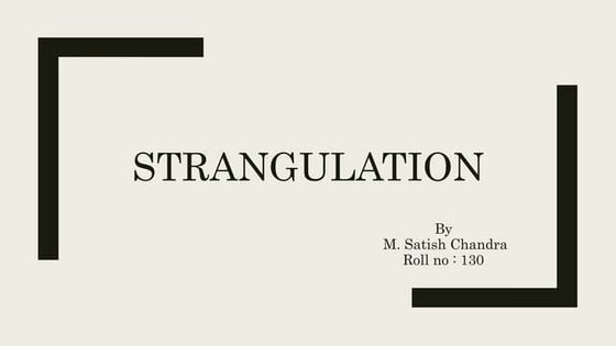 Strangulation | PPT