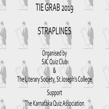 Straplines - Finals - Tie Grab 2019