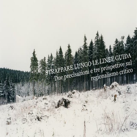 Strappare lungo le linee guida