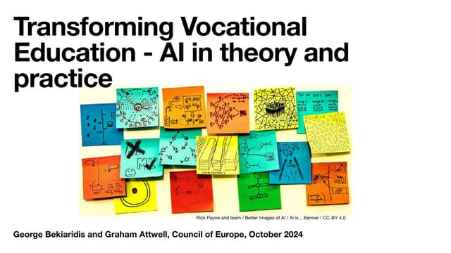 Transforming Vocational Education - AI in theory and practice